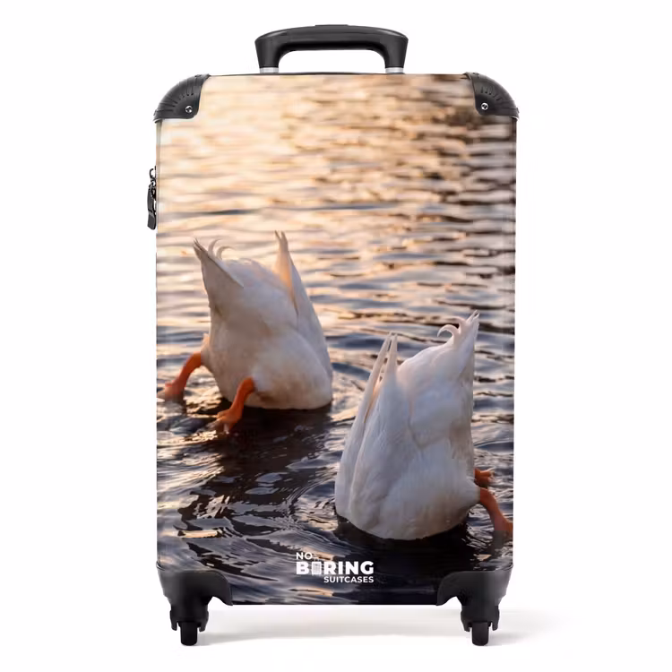 Koffer - Enten – Wasser – Natur - Eenden - Water - Natuur NBS - Handbagage koffer - Volwassenen Unisex middel
