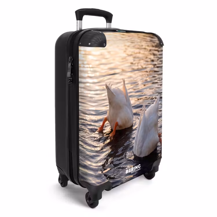 Koffer - Enten – Wasser – Natur - Eenden - Water - Natuur NBS - Handbagage koffer - Volwassenen Unisex middel