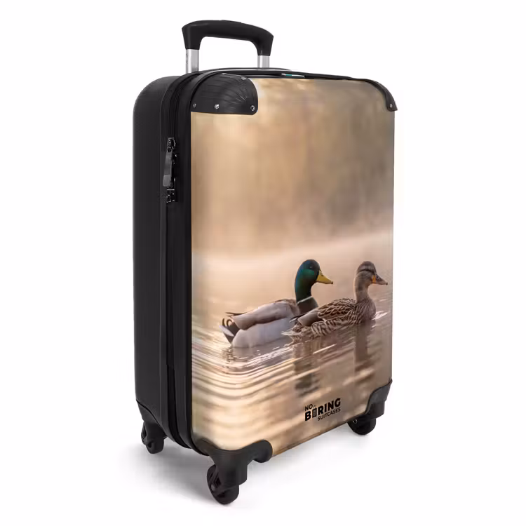 Koffer - Enten – Wasser – Nebel – Natur - Eenden - Water - Mist - Natuur NBS - Handbagage koffer - Volwassenen Unisex middel