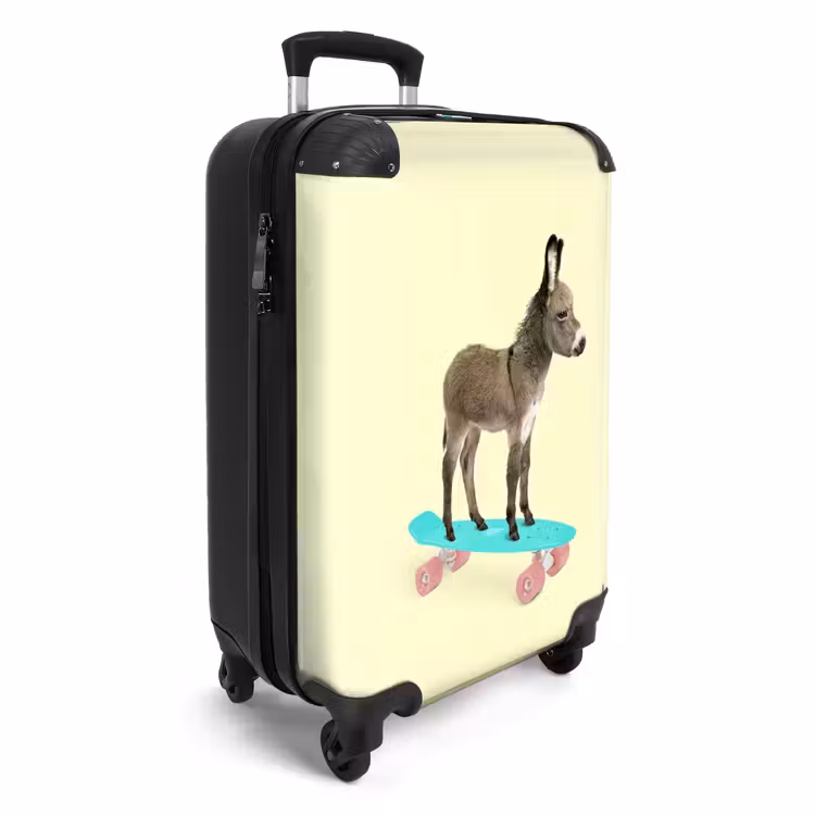 Ezeltje eropuit NBS - Handbagage koffer - Unisex middel -productfoto_3d