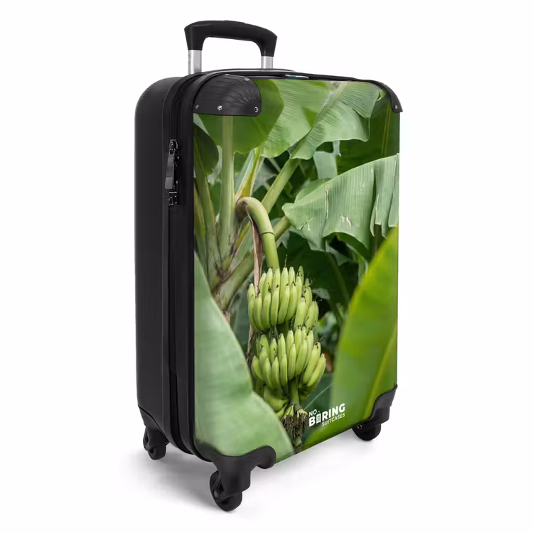 Koffer - Essen – Bananen – Plantage – Grün - Eten - Bananen - Plantage - Groen NBS - Handbagage koffer - Volwassenen Unisex middel