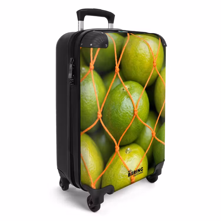 Koffer - Essen – Netz – Grün – Markt - Eten - Net - Groen - Markt NBS - Handbagage koffer - Volwassenen Unisex middel