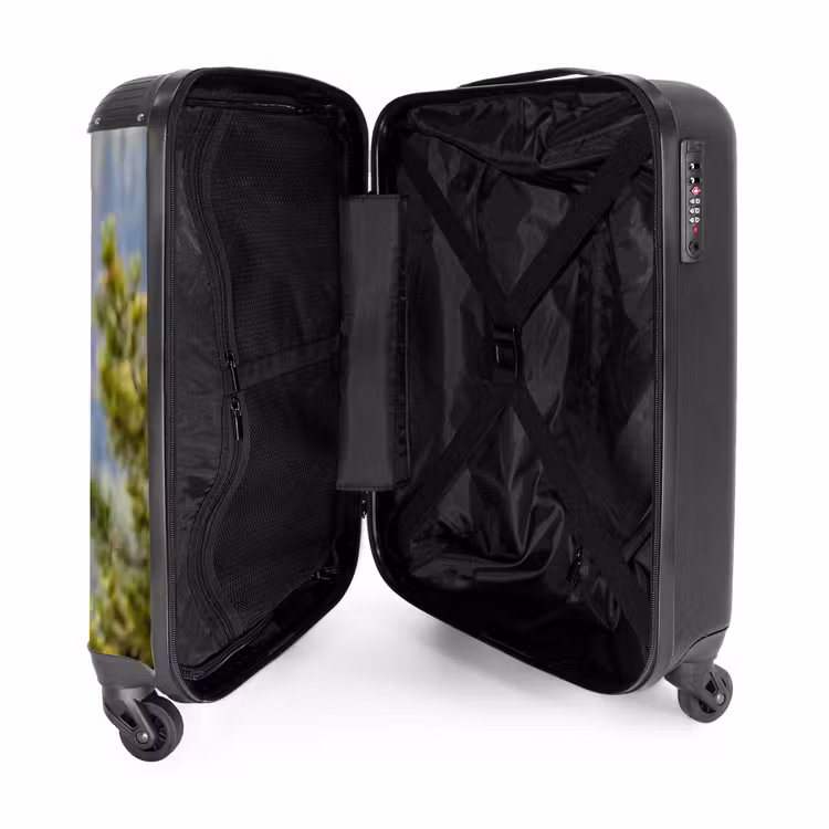 Koffer - Eule – Uhu – Bäume – Natur - Uil - Oehoe - Bomen - Natuur NBS - Handbagage koffer - Volwassenen Unisex middel