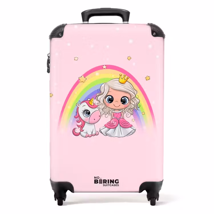 Eva eenhoornprinses NBS - Handbagage koffer - Unisex middel -productfoto_recht