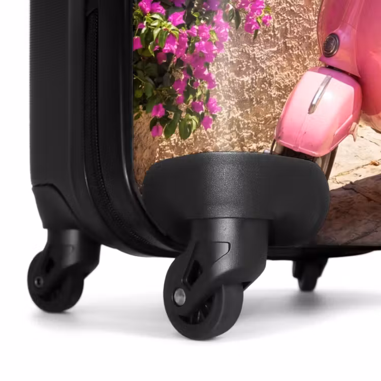 Koffer - Fahrzeug – Rosa – Küste – Sommer – Reisen - Voertuig - Roze - Kust - Zomer - Reizen NBS - Handbagage koffer - Vrouwen middel