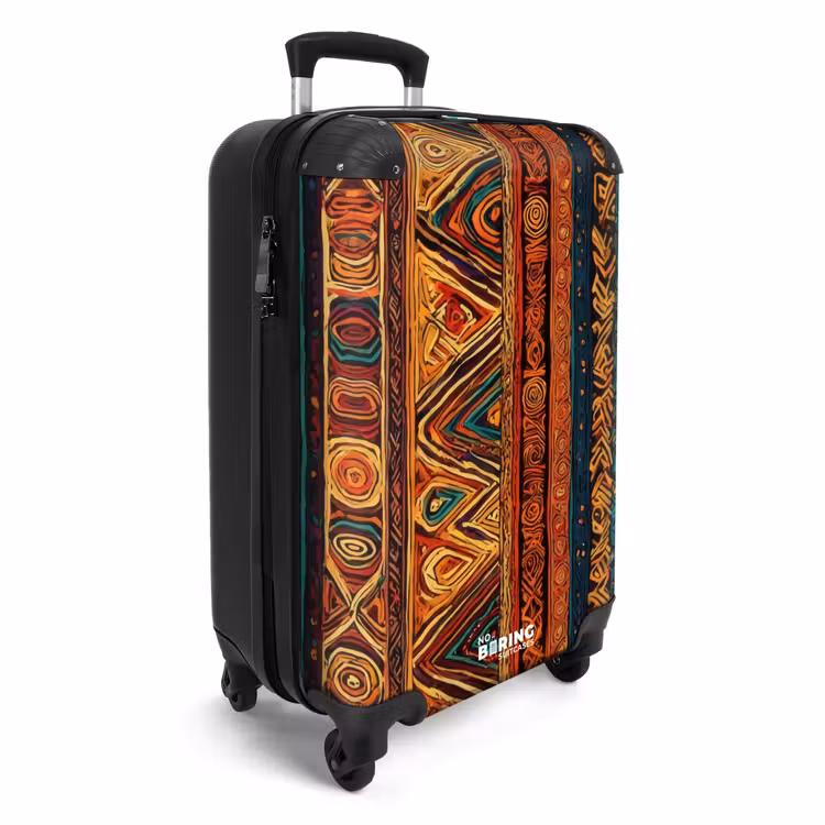 Koffer - Farbenfroh – Ethnisch – Folkloristisch – Gemustert - Kleurrijk - Etnisch - Folkloristisch - Patroon NBS - Handbagage koffer - Volwassenen Unisex middel