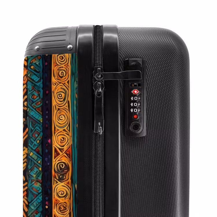 Koffer - Farbenfroh – Ethnisch – Folkloristisch – Gemustert - Kleurrijk - Etnisch - Folkloristisch - Patroon NBS - Handbagage koffer - Volwassenen Unisex middel
