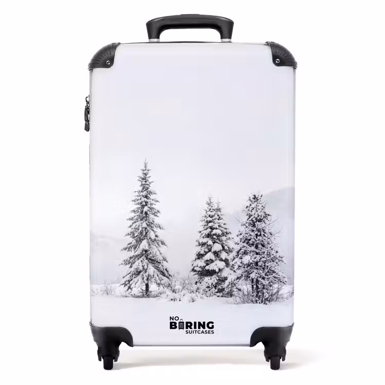 Koffer - Fichtensträucher – Schnee – Winter – Landschaft – Stille - Fijnsparren - Sneeuw - Winter - Landschap - Stilte NBS - Handbagage koffer - Volwassenen Unisex middel