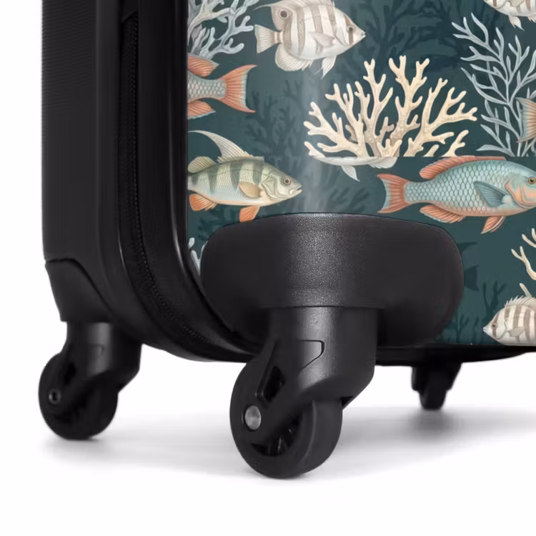 Koffer - Fisch – Koralle – Unterwasser – Illustration - Vis - Koraal - Onderwater - Illustratie NBS - Handbagage koffer - Volwassenen Unisex middel