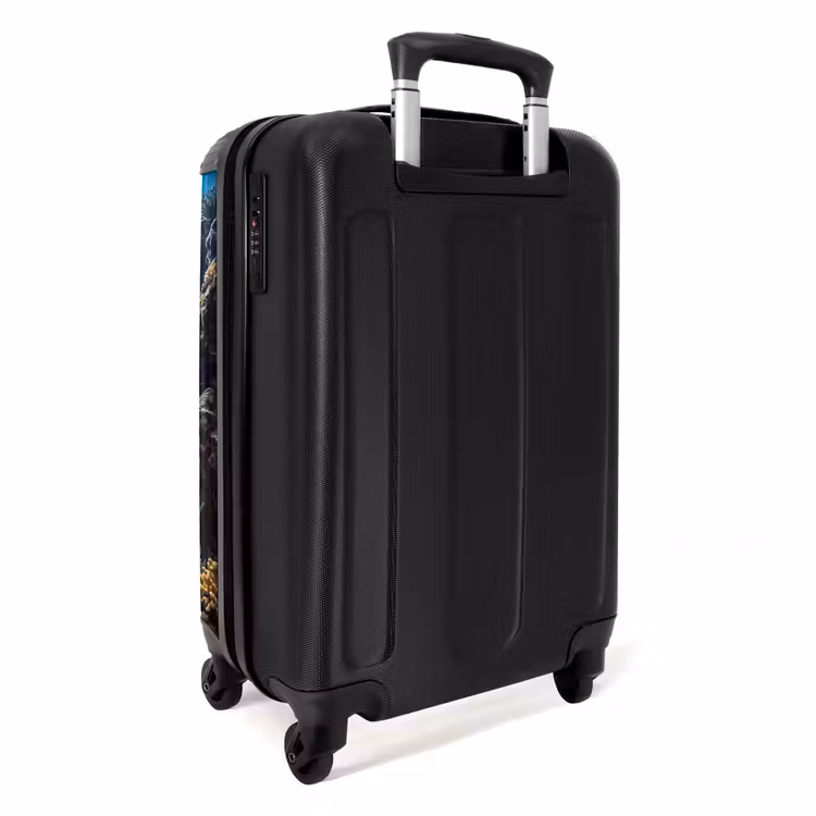 Koffer - Fisch – Korallenriff – Unterwasser – Lebendig – Blau - Vis - Koraalrif - Onderwater - Levendig - Blauw NBS - Handbagage koffer - Volwassenen Unisex middel