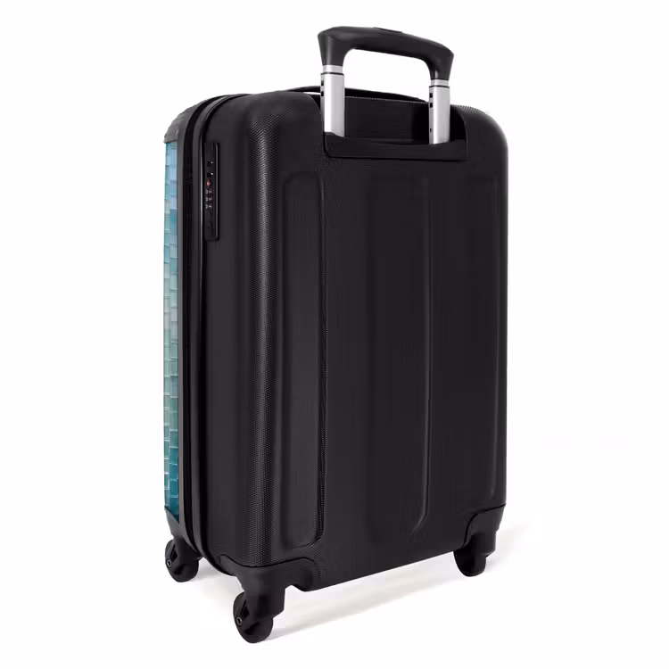 Koffer - Fisch – Mosaik – Unterwasser – Bunt – Tiere - Vis - Mozaïek - Onderwater - Kleurrijk - Dieren NBS - Handbagage koffer - Volwassenen Unisex middel