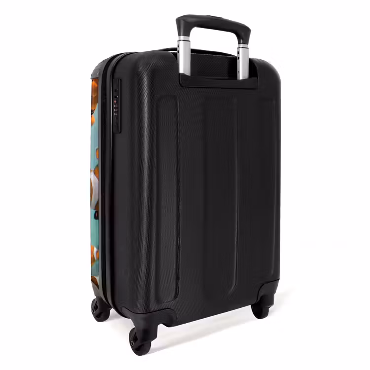 Koffer - Fisch – Schwarm – Unterwasser – Tiere – Orange - Vis - School - Onderwater - Dieren - Oranje NBS - Handbagage koffer - Volwassenen Unisex middel