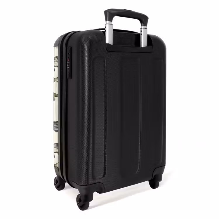 Vissen - Klassiek - Groen NBS - Handbagage koffer - Volwassenen Unisex middel -achterkant