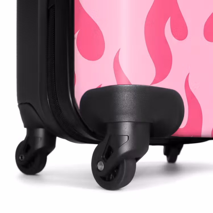 Koffer - Flammen – Muster – Abstrakt – Modern – Rosa - Vlammen - Patroon - Abstract - Modern - Roze NBS - Handbagage koffer - Vrouwen middel