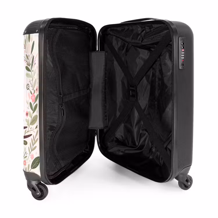 Fladderende flapuiltjes NBS - Handbagage koffer - Unisex middel -binnenkant