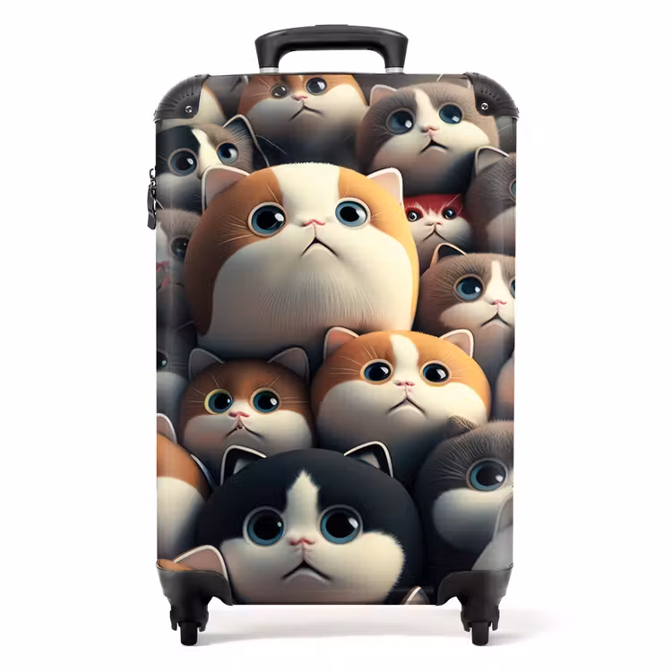 Lapjes Katjes NBS - Handbagage koffer - Unisex middel -productfoto_recht