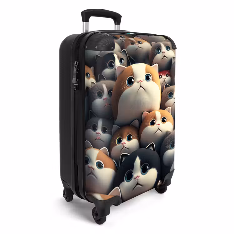 Lapjes Katjes NBS - Handbagage koffer - Unisex middel -productfoto_3d