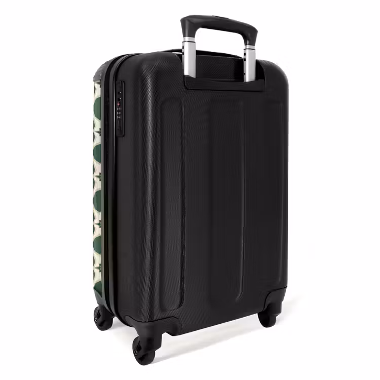 Tegel - Klassiek - Groen NBS - Handbagage koffer - Volwassenen Unisex middel -achterkant