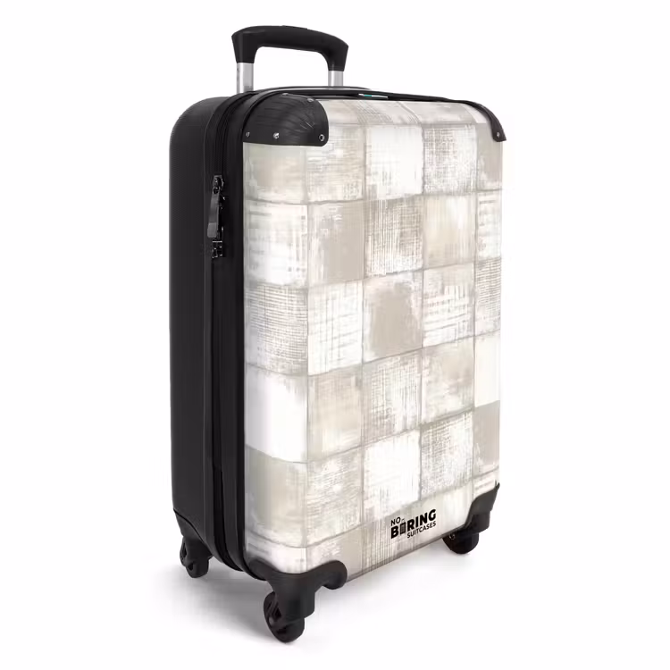 Tegel - Patroon - Verweerd NBS - Handbagage koffer - Volwassenen Unisex middel -productfoto_3d