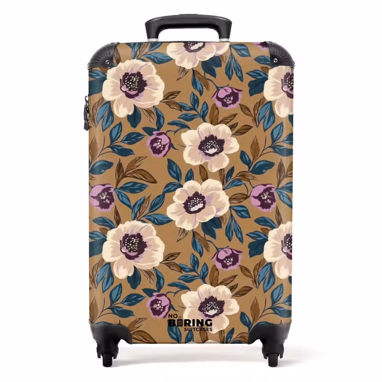 Floraal - Stilleven - Kleurrijk NBS - Handbagage koffer - Volwassenen Unisex middel -productfoto_recht
