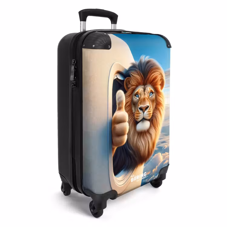 Luchtpiloot leeuw NBS - Handbagage koffer - Unisex middel -productfoto_3d