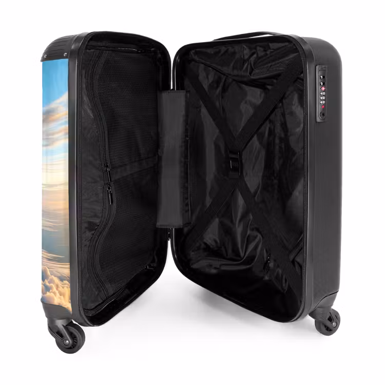 Luchtpiloot leeuw NBS - Handbagage koffer - Unisex middel -binnenkant