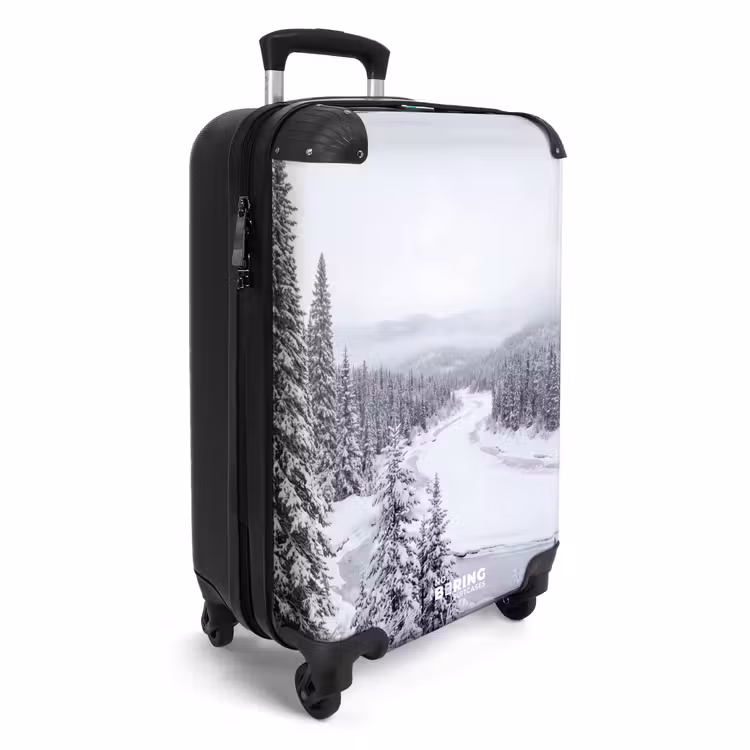 Koffer - Fluss – zugefroren – Landschaft – Winter - Rivier - Bevroren - Landschap - Winter NBS - Handbagage koffer - Volwassenen Unisex middel