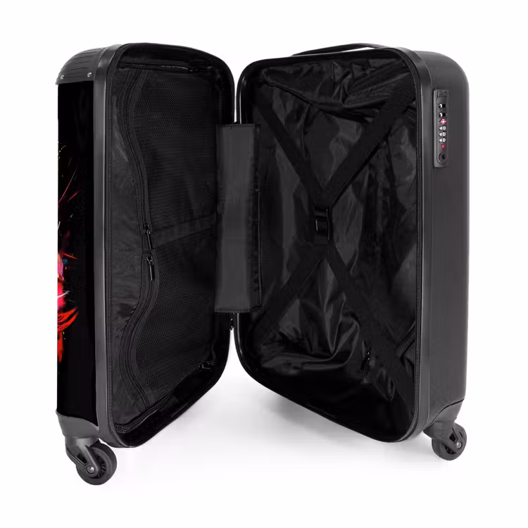 Formule 1 auto met graffiti NBS - Handbagage koffer - Unisex middel -binnenkant