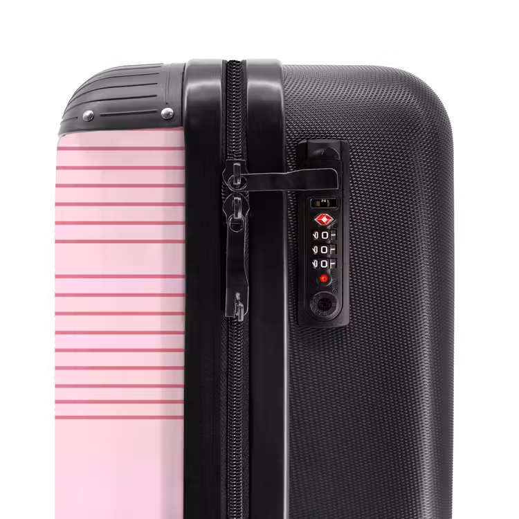 Koffer - Formen – Linien – Minimalistisch – Rosa - Vormen - Lijnen - Minimalistisch - Roze NBS - Handbagage koffer - Vrouwen middel