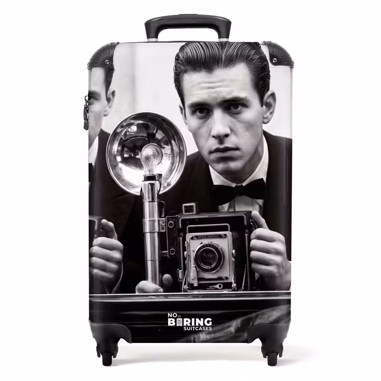 Koffer - Fotograf – Kamera – Vintage – Journalismus – Schwarz-Weiß — 1