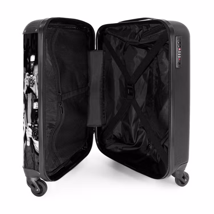 Koffer - Fotografen – Menschenmenge – Blitzlichter – Journalismus - Fotografen - Menigte - Flitsers - Journalistiek NBS - Handbagage koffer - Volwassenen Unisex middel