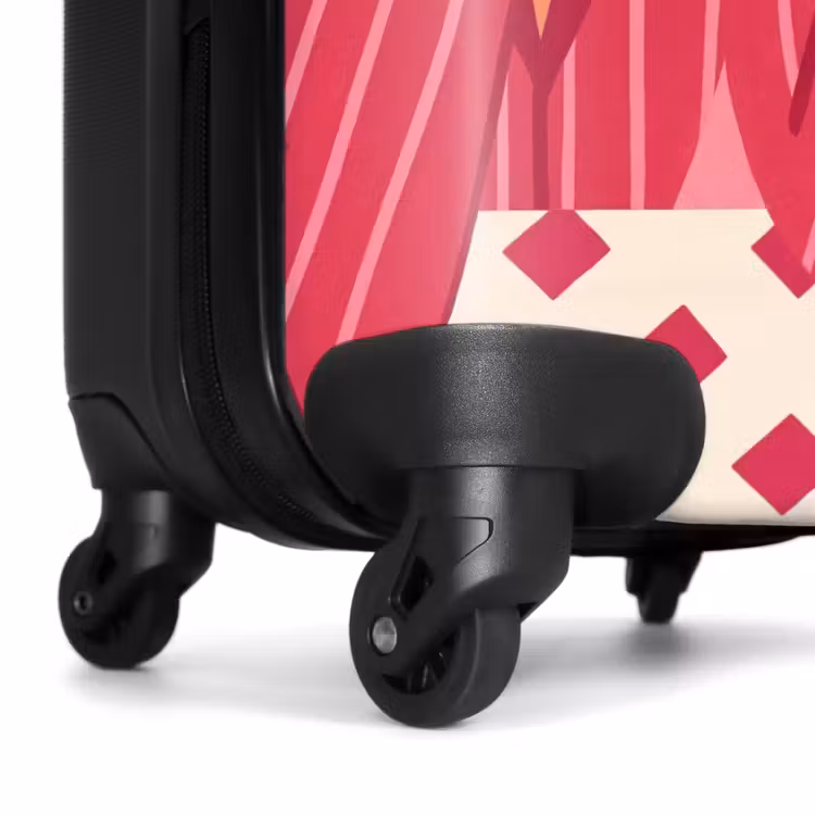 Koffer - Frau – Cocktail – Blumen – Modern – Rosa - Vrouw - Cocktail - Bloemen - Modern - Roze NBS - Handbagage koffer - Vrouwen middel