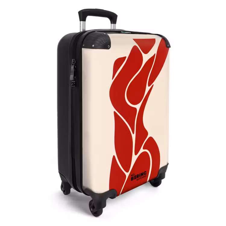 Koffer - Frau – Figur – Abstrakt – Modern – Rot - Vrouw - Figuur - Abstract - Modern - Rood NBS - Handbagage koffer - Vrouwen middel