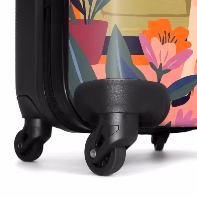 Koffer - Frau – Katze – Inneneinrichtung – Modern – Farbenfroh - Vrouw - Kat - Interieur - Modern - Kleurrijk NBS - Handbagage koffer - Vrouwen middel