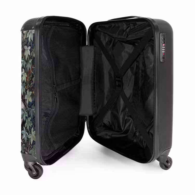 Koffer - Frau – Klassisch – Mosaik – Natur – Grün - Vrouw - Klassiek - Mozaiëk - Natuur - Groen NBS - Handbagage koffer - Volwassenen Unisex middel