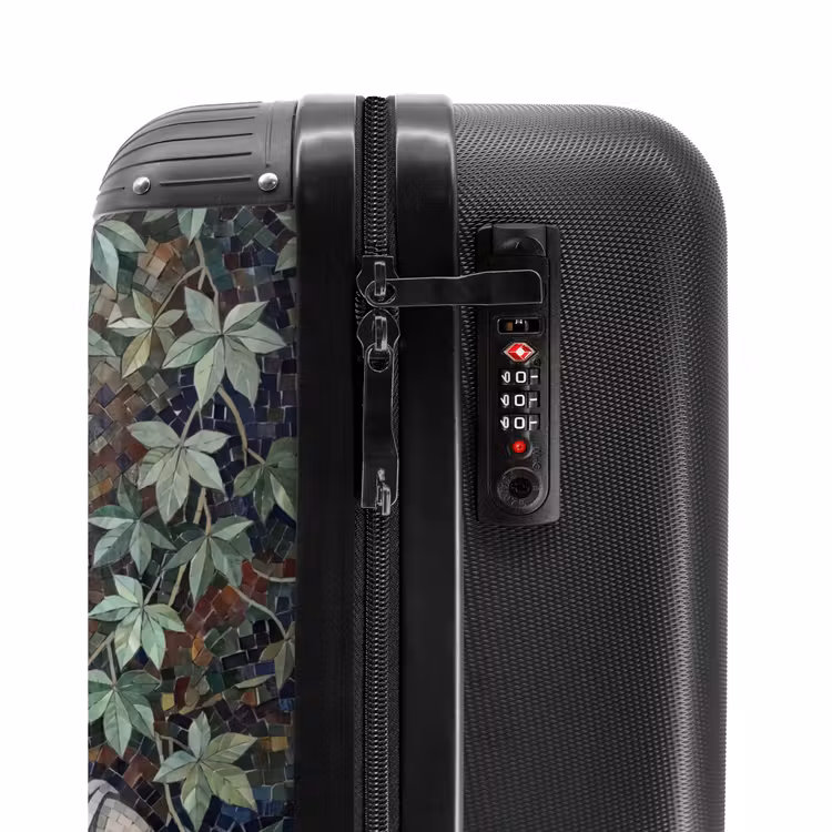 Koffer - Frau – Klassisch – Mosaik – Natur – Grün - Vrouw - Klassiek - Mozaiëk - Natuur - Groen NBS - Handbagage koffer - Volwassenen Unisex middel