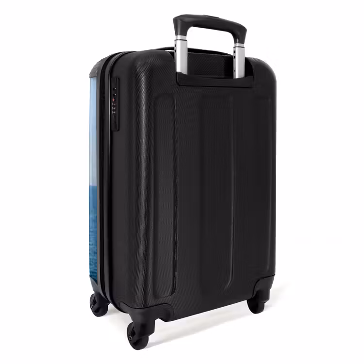 Koffer - Frau – Meer – Küste – Fernglas – Rot - Vrouw - Zee - Kust - Verrekijker - Rood NBS - Handbagage koffer - Vrouwen middel