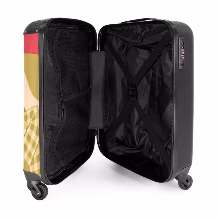 Koffer - Frau – Ruhe – Innenraum – Modern – Kunst - Vrouw - Rust - Interieur - Modern - Kunst NBS - Handbagage koffer - Vrouwen middel