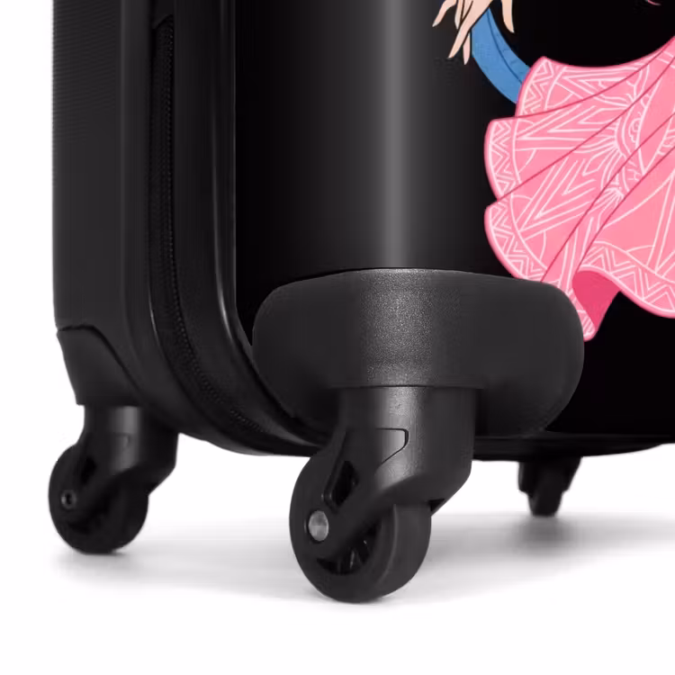 Koffer - Frau – Tänzerin – Schlangen – Art Déco – Rosa - Vrouw - Danseres - Slangen - Art Deco - Roze NBS - Handbagage koffer - Vrouwen middel