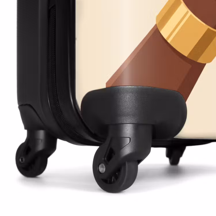Koffer - Frau – Wein – Glas – Illustration – Rot - Vrouw - Wijn - Glas - Illustratie - Rood NBS - Handbagage koffer - Vrouwen middel