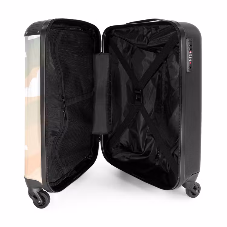 Koffer - Freiheitsstatue – New York – Sonne – Modern - Vrijheidsbeeld - New York - Zon - Modern NBS - Handbagage koffer - Volwassenen Unisex middel