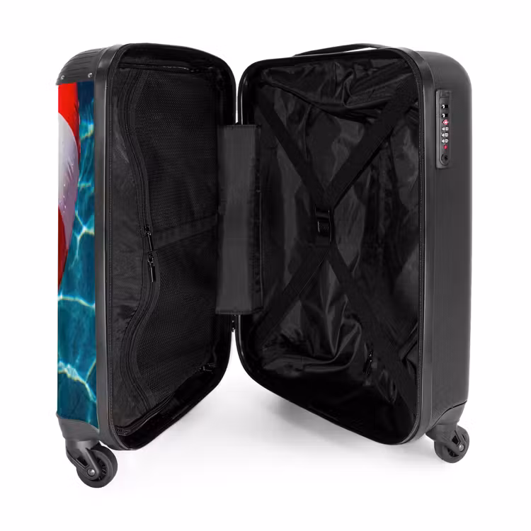 Koffer - Freizeit – Wasser – Sommer – Rot – Weiß - Recreatie - Water - Zomer - Rood - Wit NBS - Handbagage koffer - Vrouwen middel