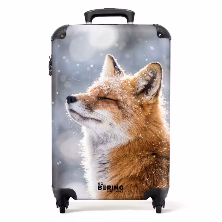 Koffer - Fuchs – Schneefall – Porträt – Winter – Stimmungsvoll - Vos - Sneeuwval - Portret - Winter - Sfeervol NBS - Handbagage koffer - Volwassenen Unisex middel