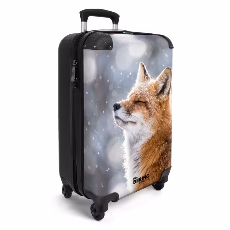 Koffer - Fuchs – Schneefall – Porträt – Winter – Stimmungsvoll - Vos - Sneeuwval - Portret - Winter - Sfeervol NBS - Handbagage koffer - Volwassenen Unisex middel