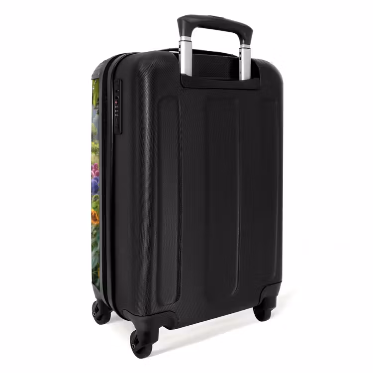 Tuinpad met bloemen NBS - Handbagage koffer - Unisex middel -achterkant