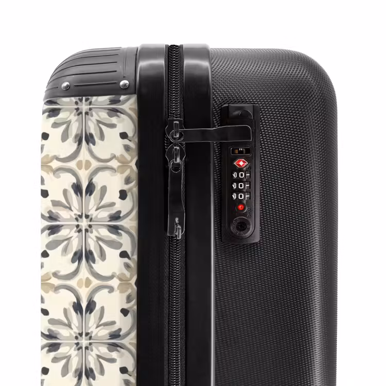 Floraal - Patroon - Kleurrijk NBS - Handbagage koffer - Volwassenen Unisex middel -slot