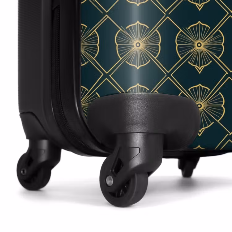 Koffer - Geometrisch - Elegant - Grün - Geometrisch - Elegant - Groen NBS - Handbagage koffer - Volwassenen Unisex middel