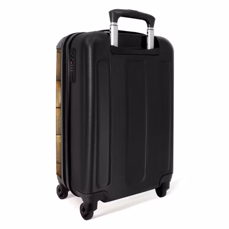 Geometrisch - Tegels - Goud NBS - Handbagage koffer - Volwassenen Unisex middel -achterkant