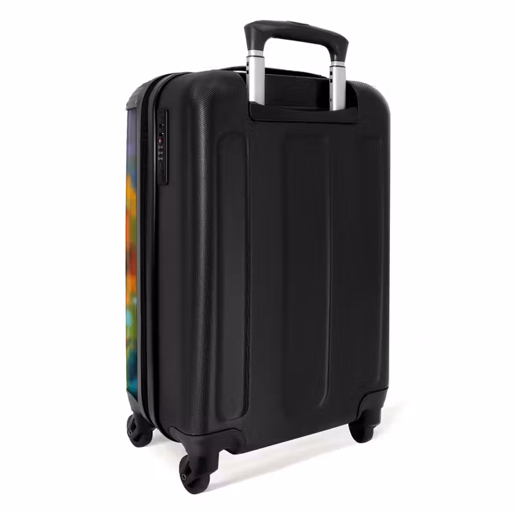 Gezicht - Vrouw - Olieverf - Kleurrijk - Kunst NBS - Handbagage koffer - Unisex middel -achterkant