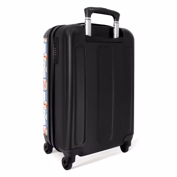 Gestreepte zomer print kleurrijk NBS - Handbagage koffer - Volwassenen Unisex middel -achterkant